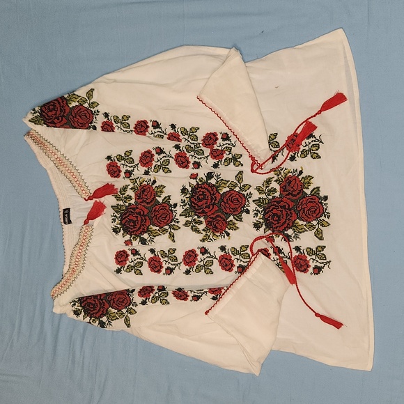 Unique Rose Blouse ๐น Handmade! โก - Picture 6 of 8